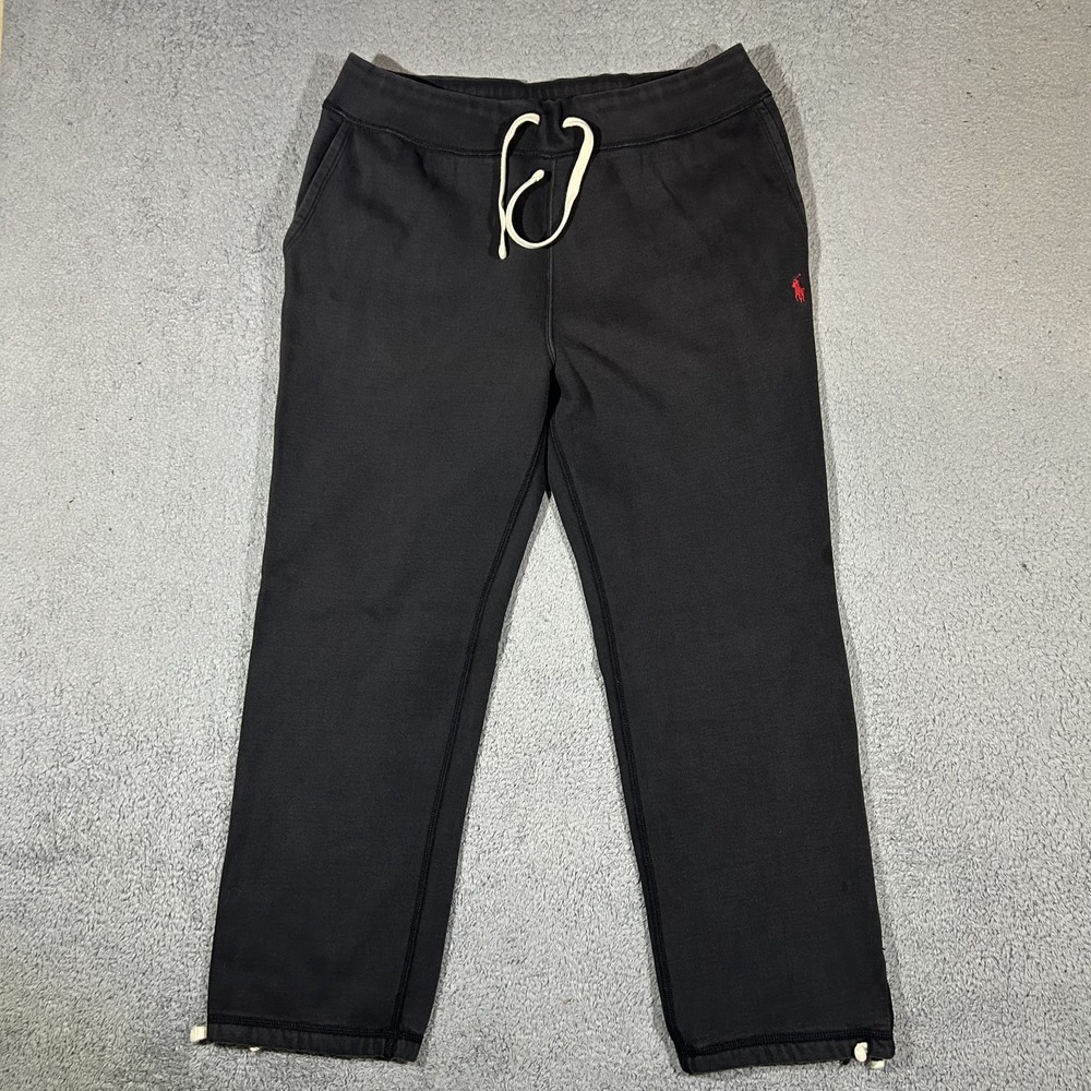 Polo Ralph Lauren Sweatpants Mens XL Black Jogger Drawstring #3898